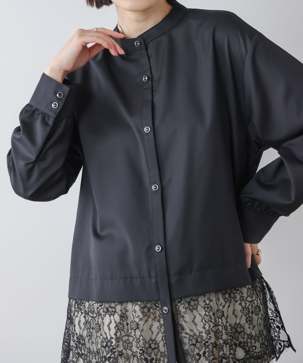 裾切替レースレイヤードブラウス［3/13発送予定］