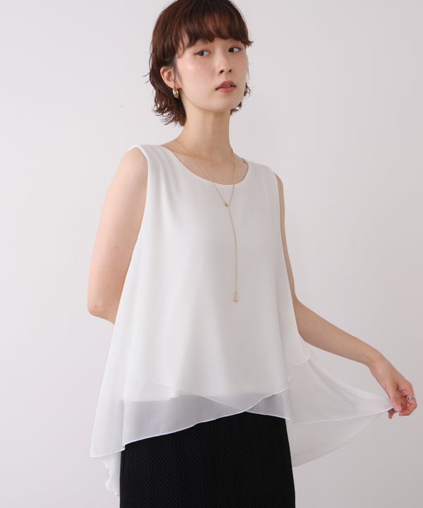 シフォンレイヤードタンク［7/10発送予定］