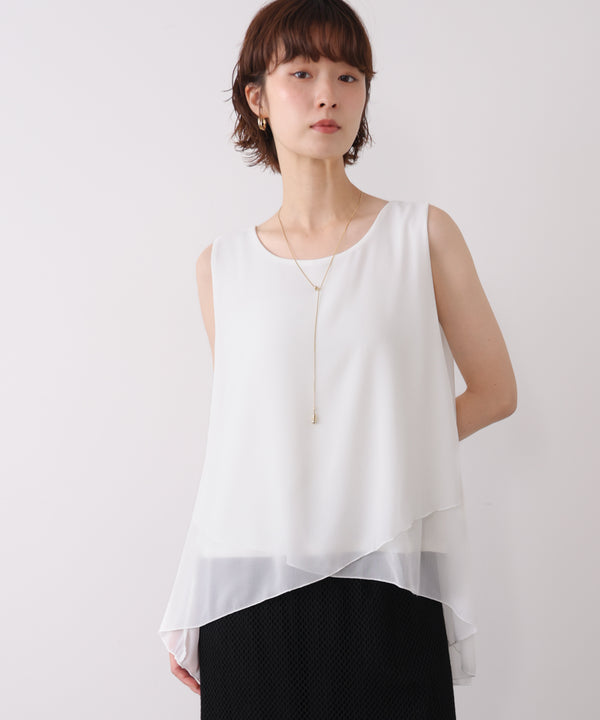 シフォンレイヤードタンク［7/10発送予定］