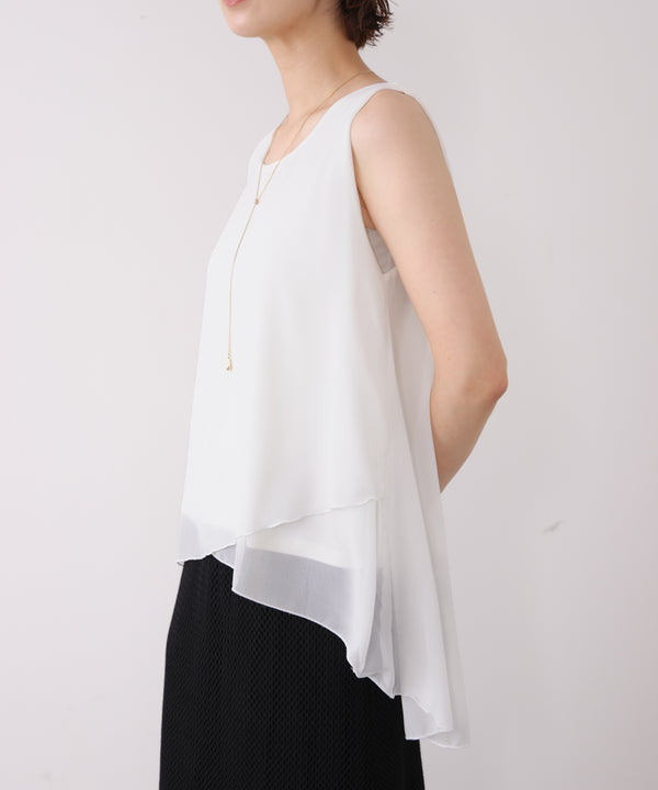 シフォンレイヤードタンク［7/10発送予定］