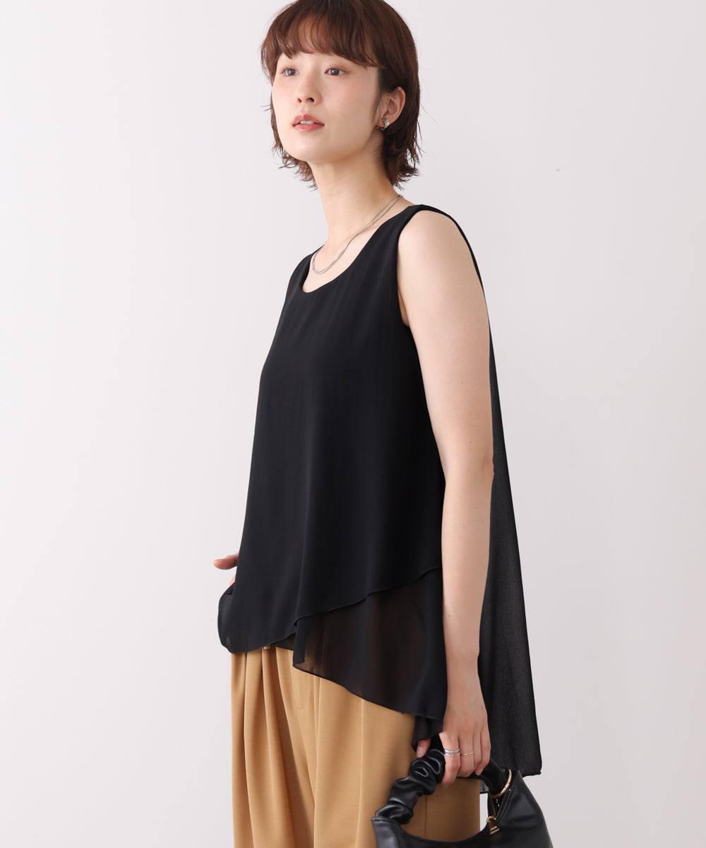 シフォンレイヤードタンク［7/10発送予定］
