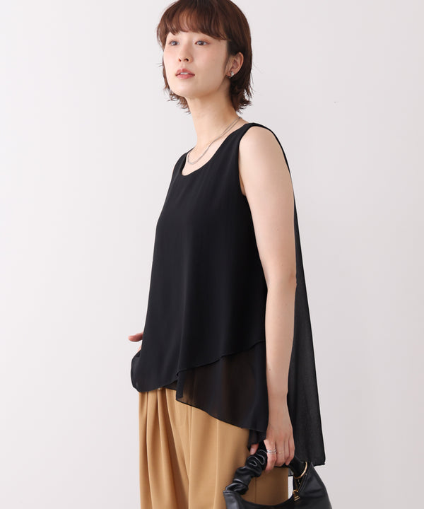 シフォンレイヤードタンク［7/10発送予定］