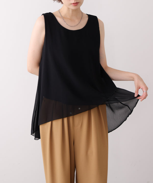 シフォンレイヤードタンク［7/10発送予定］