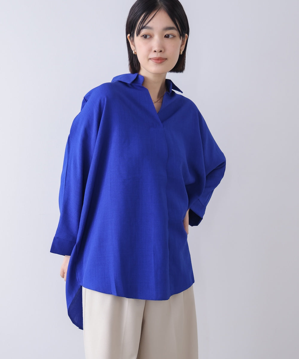 麻ライクシャツチュニック