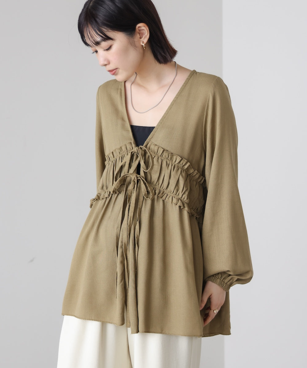 綿麻カーディガン［4/22発送予定］