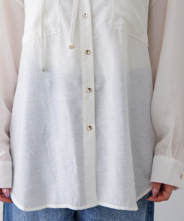 フーデットシャツ