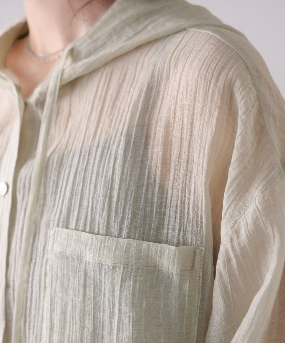 【新色追加】フーデットシャツ