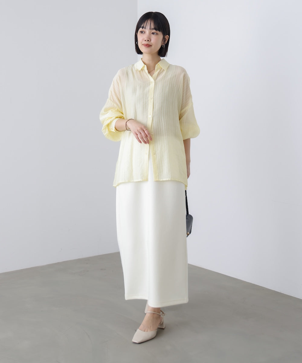 【WEB限定】シアーストライプシャツ