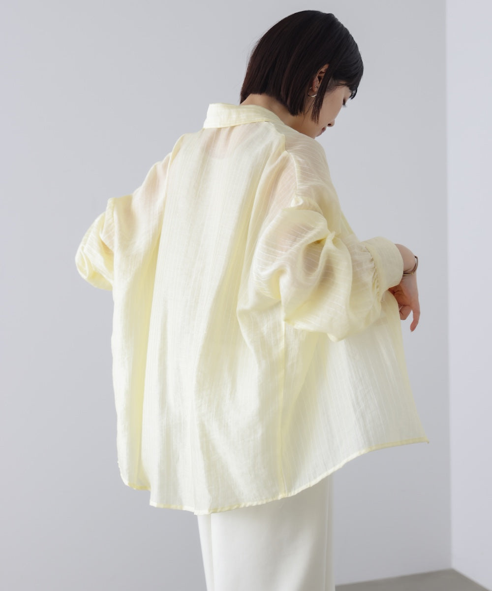 【WEB限定】シアーストライプシャツ