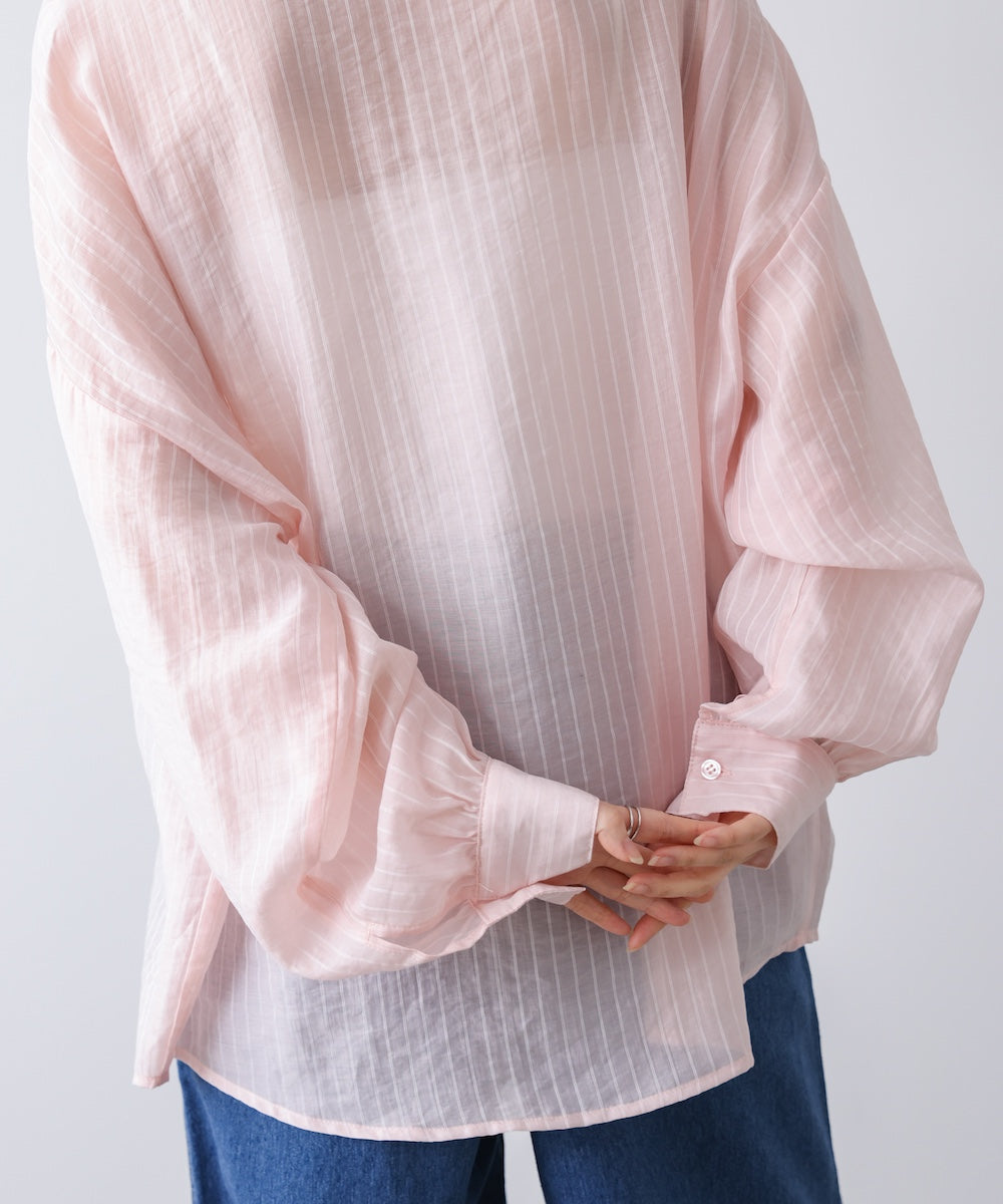 【WEB限定】シアーストライプシャツ
