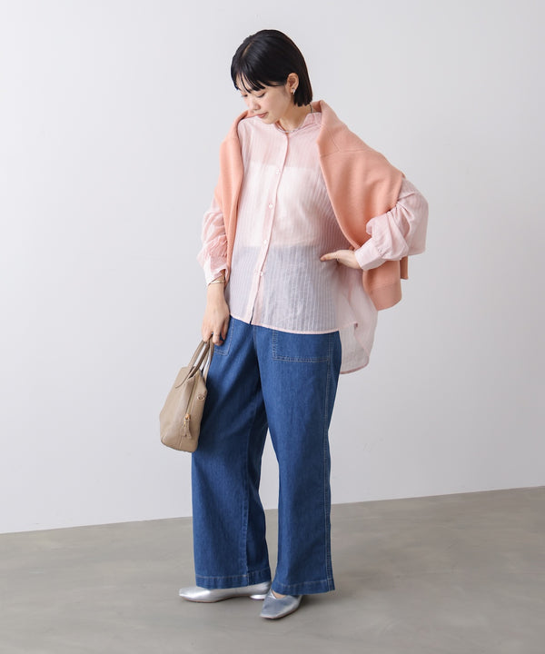 【WEB限定】シアーストライプシャツ