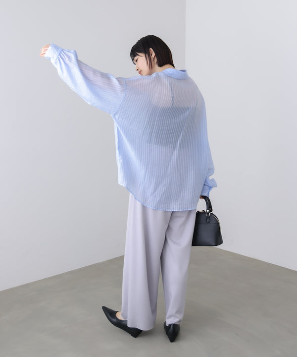 【WEB限定】シアーストライプシャツ