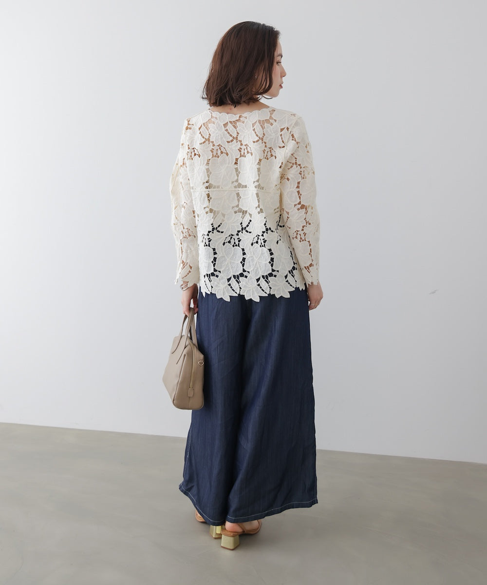 ケミカルレースブラウス［3/27発送予定］
