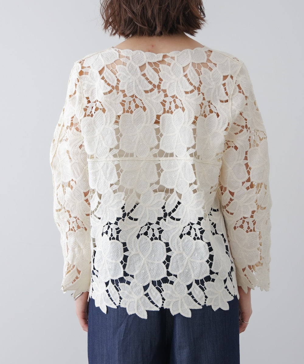 ケミカルレースブラウス［3/27発送予定］