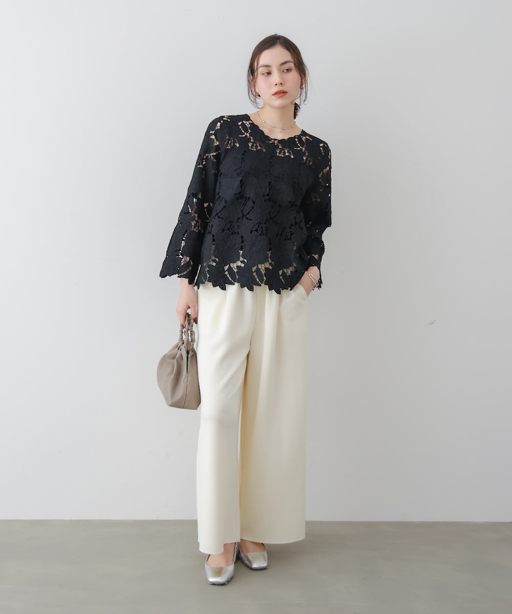 ケミカルレースブラウス［3/27発送予定］