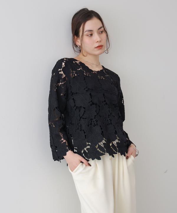 ケミカルレースブラウス［3/27発送予定］
