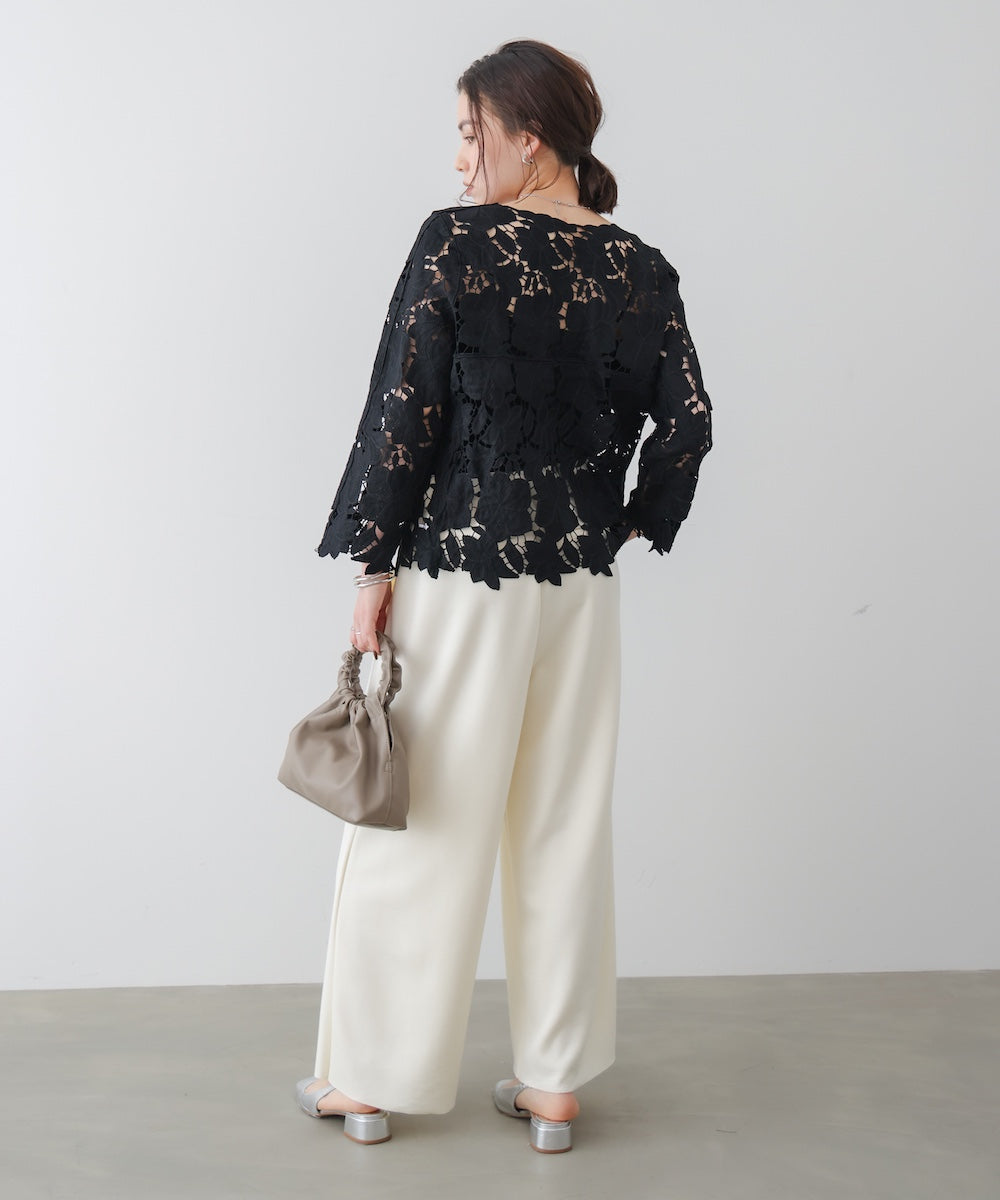 ケミカルレースブラウス［3/27発送予定］