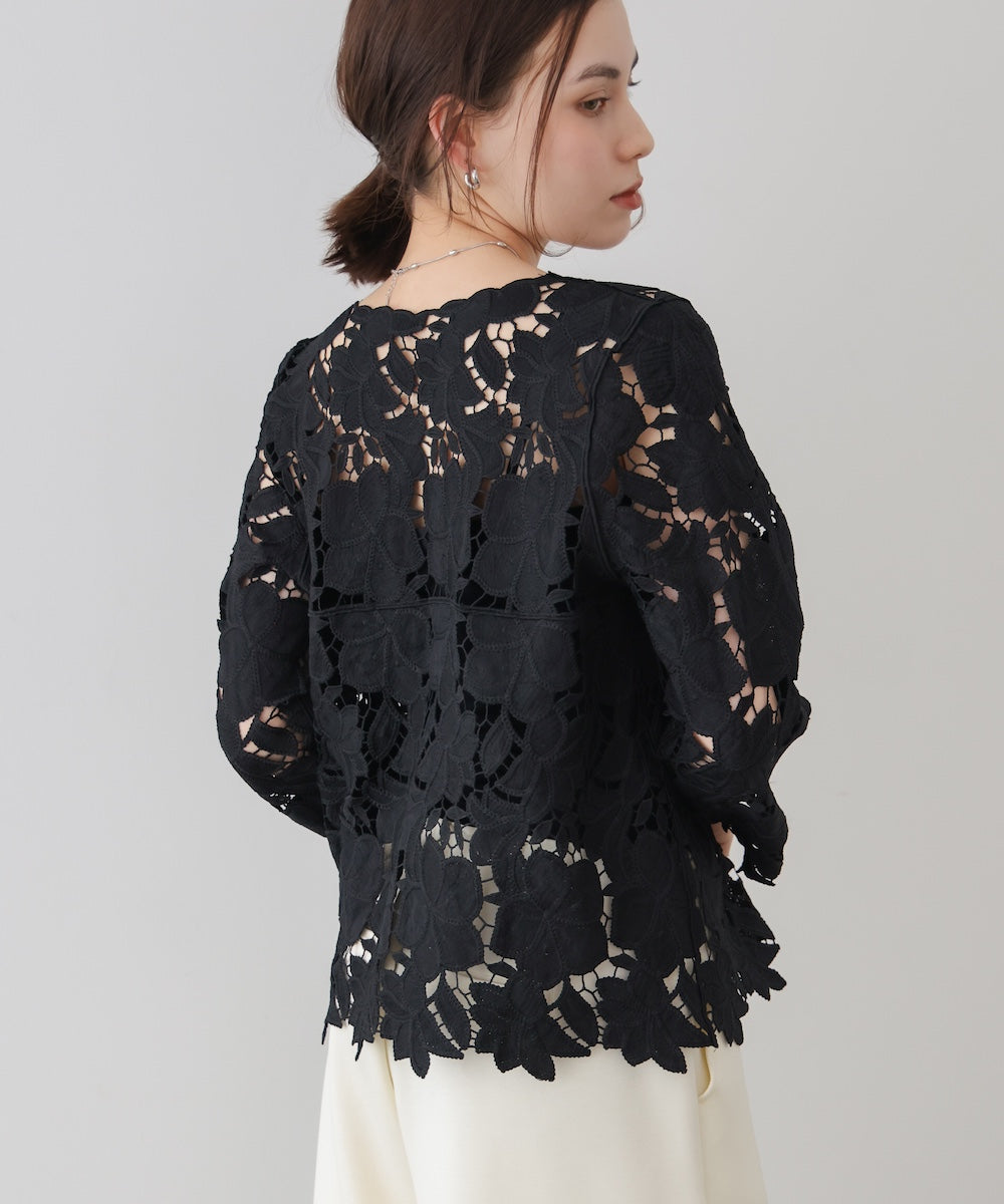 ケミカルレースブラウス［3/27発送予定］