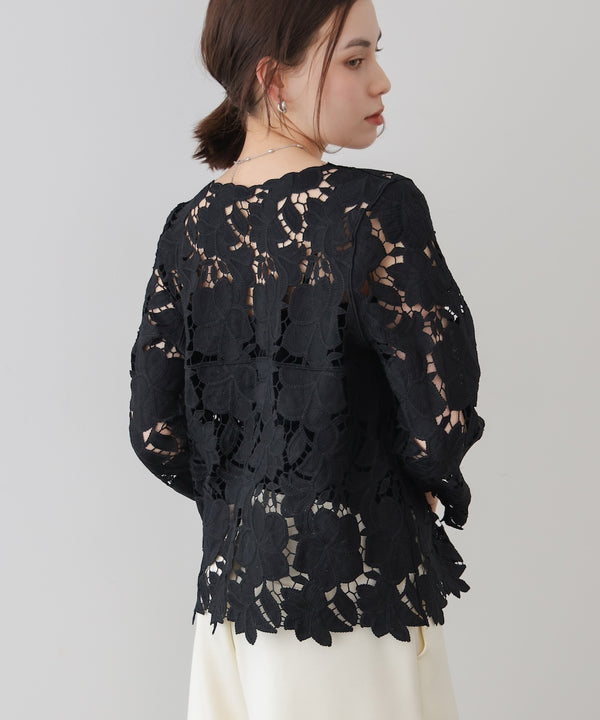 ケミカルレースブラウス［3/27発送予定］