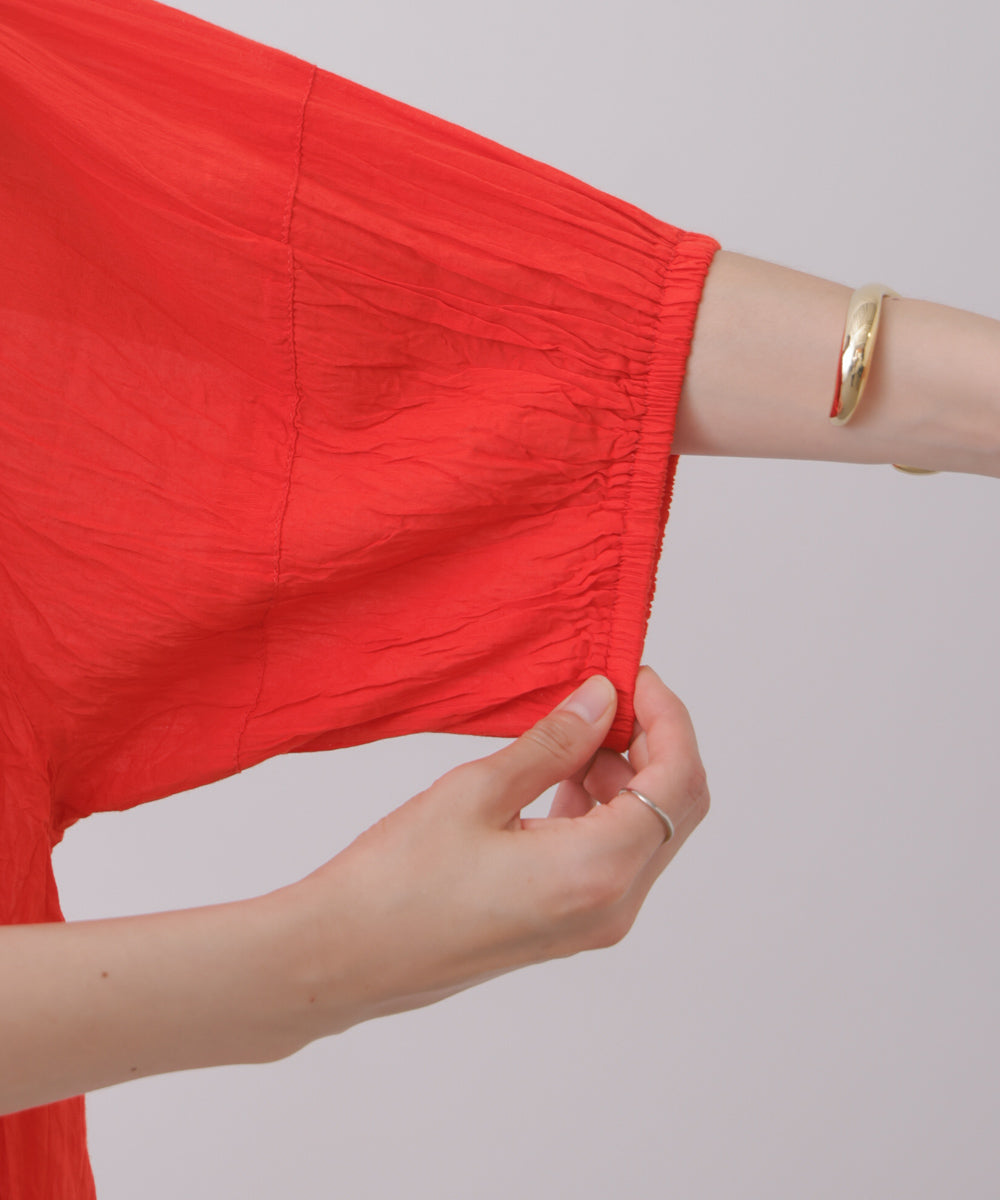 クリンクルシアーブラウス［8/7発送予定］