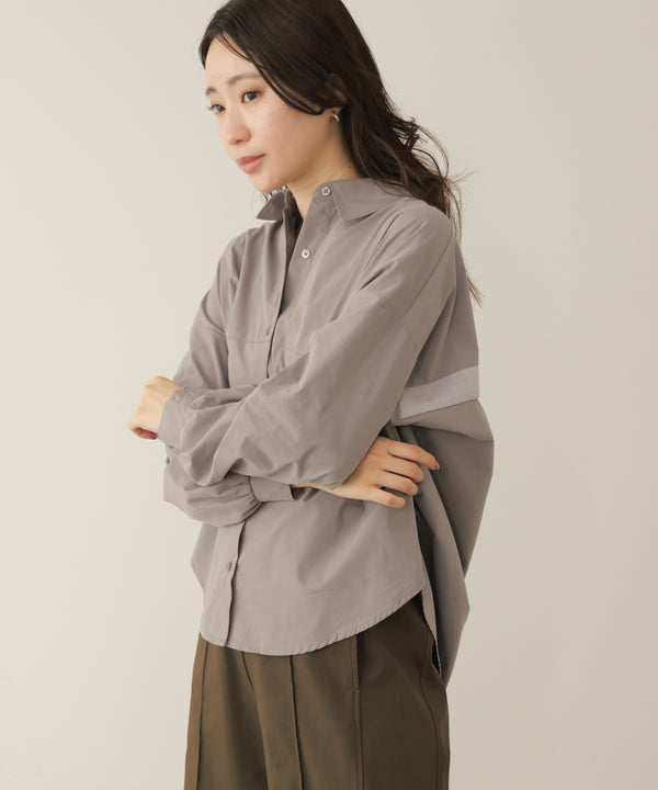 TC起毛バックヨークテープブラウス［9/9発送予定］