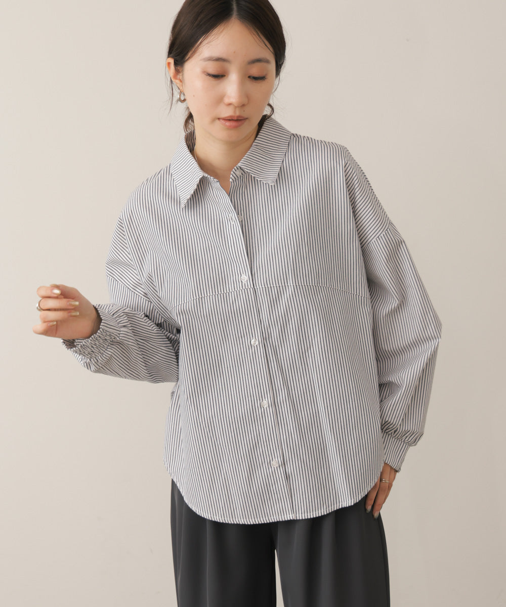 TC起毛バックヨークテープブラウス［9/9発送予定］