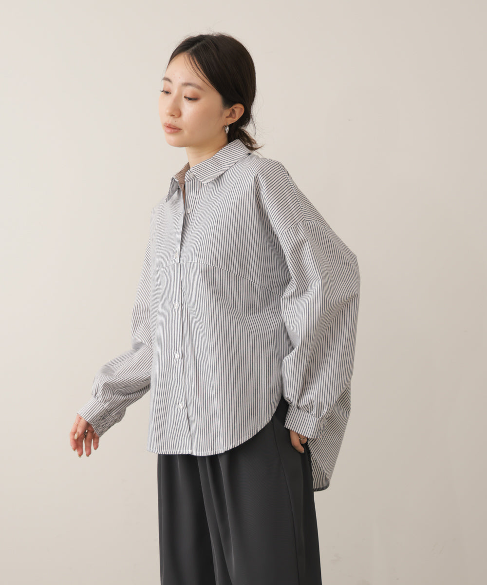 TC起毛バックヨークテープブラウス［9/9発送予定］