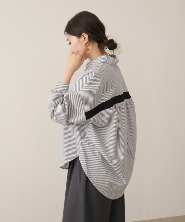 TC起毛バックヨークテープブラウス［9/9発送予定］