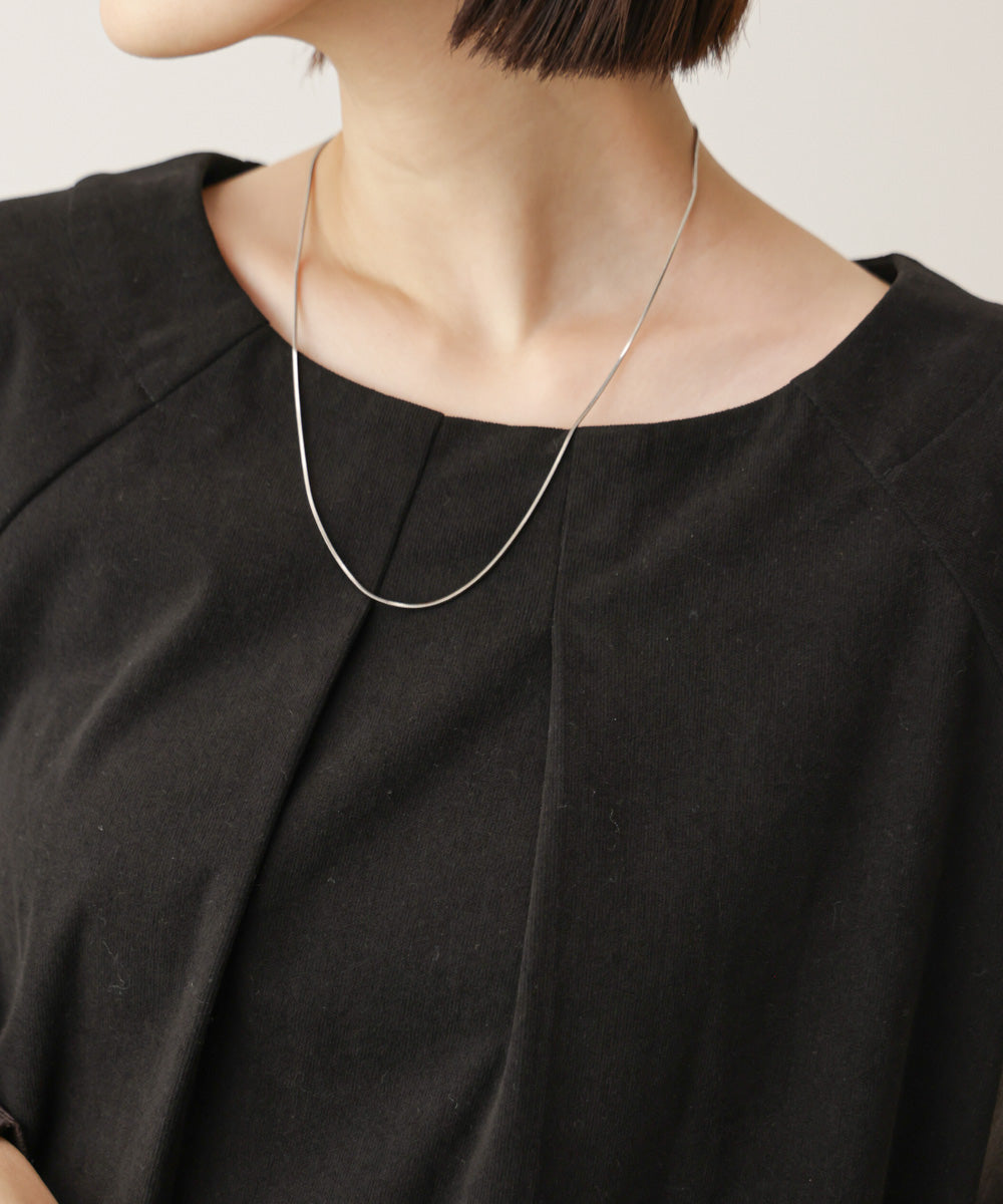 ストレッチ起毛ホイップスリーブブラウス［11/6発送予定］