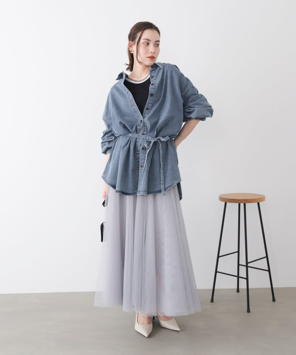 デニムチュニック［3/27発送予定］