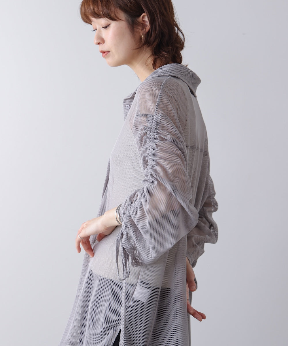 メッシュシャツチュニック