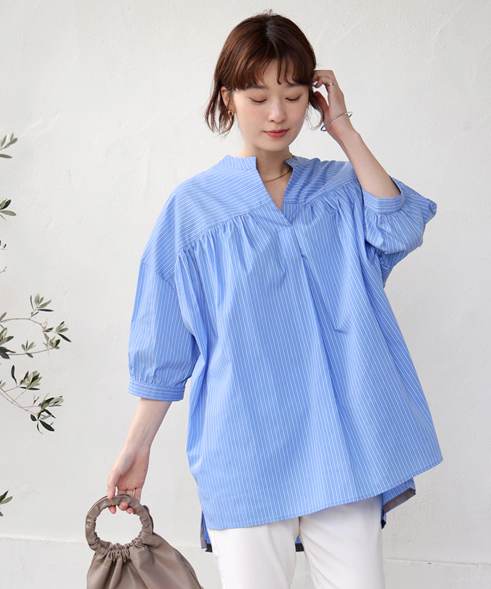 ギャザーボリュームチュニック［4/10発送予定］