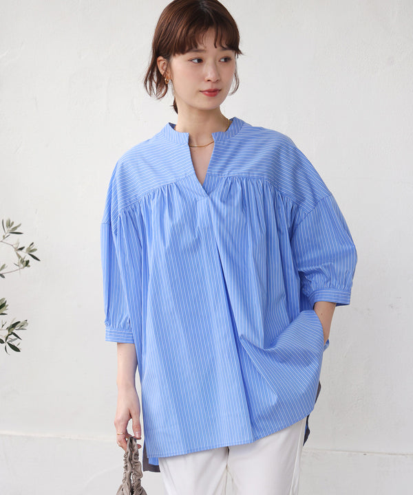 ギャザーボリュームチュニック［4/10発送予定］