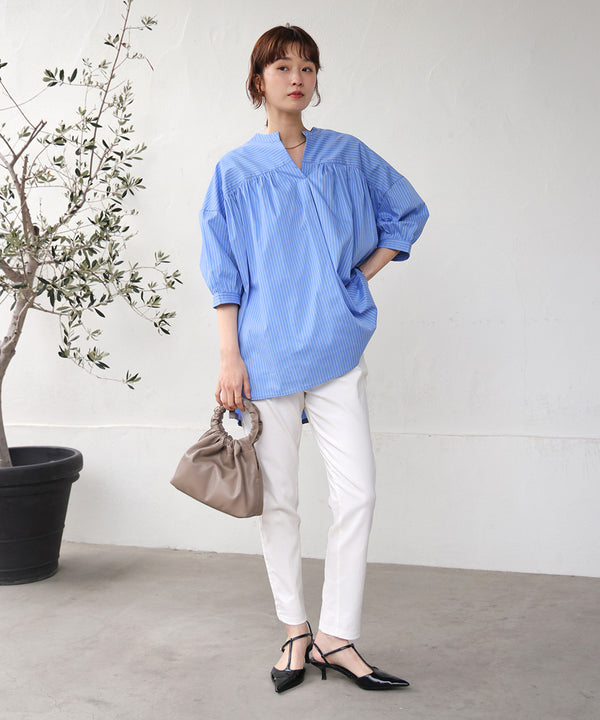 ギャザーボリュームチュニック［4/10発送予定］