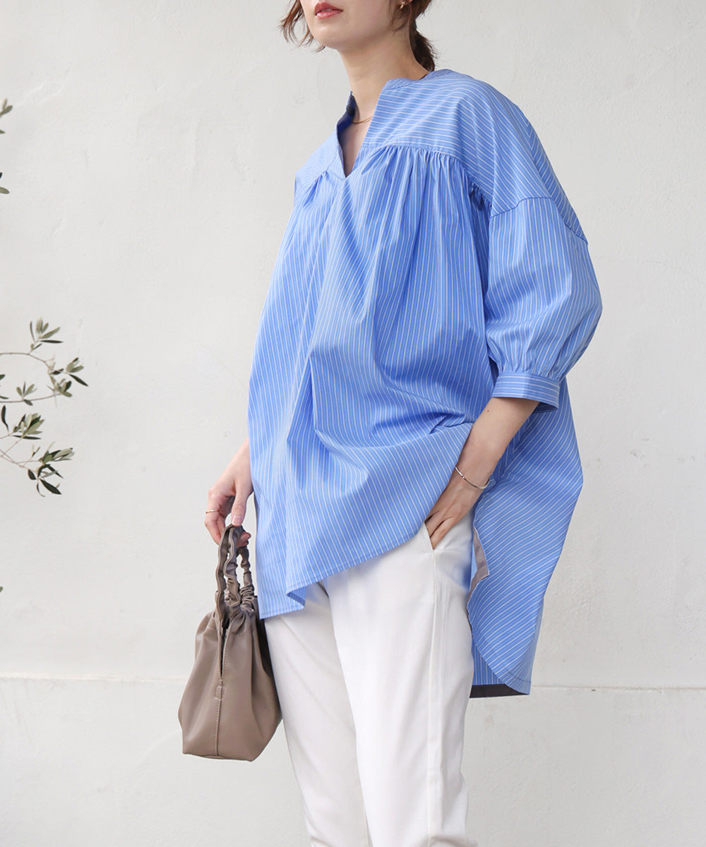 ギャザーボリュームチュニック［4/10発送予定］