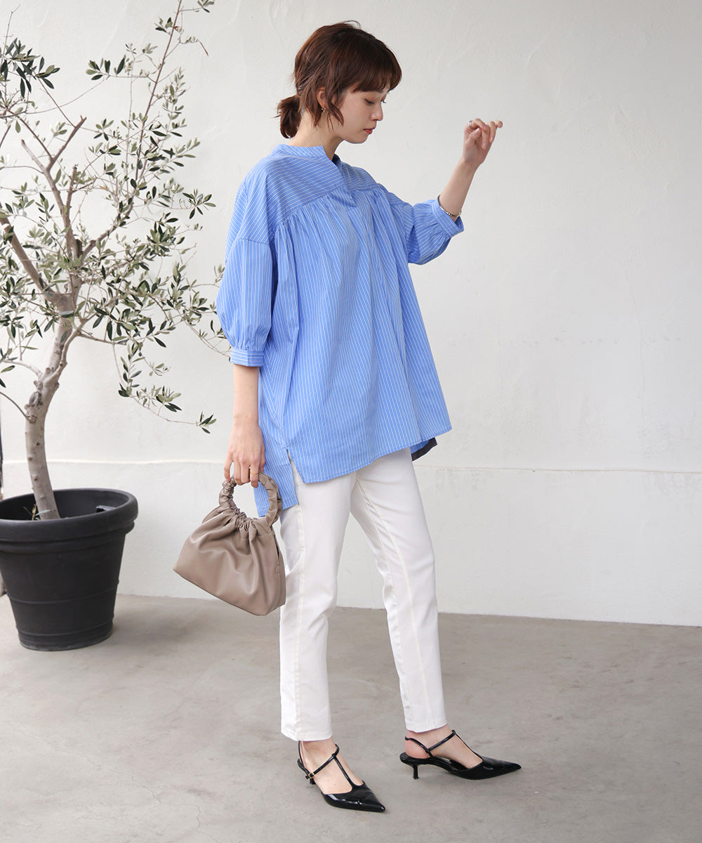 ギャザーボリュームチュニック［4/10発送予定］