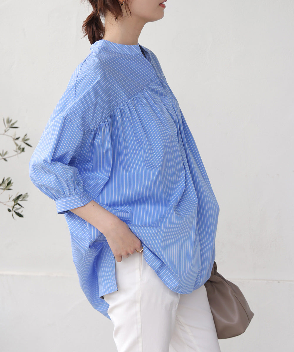 ギャザーボリュームチュニック［4/10発送予定］