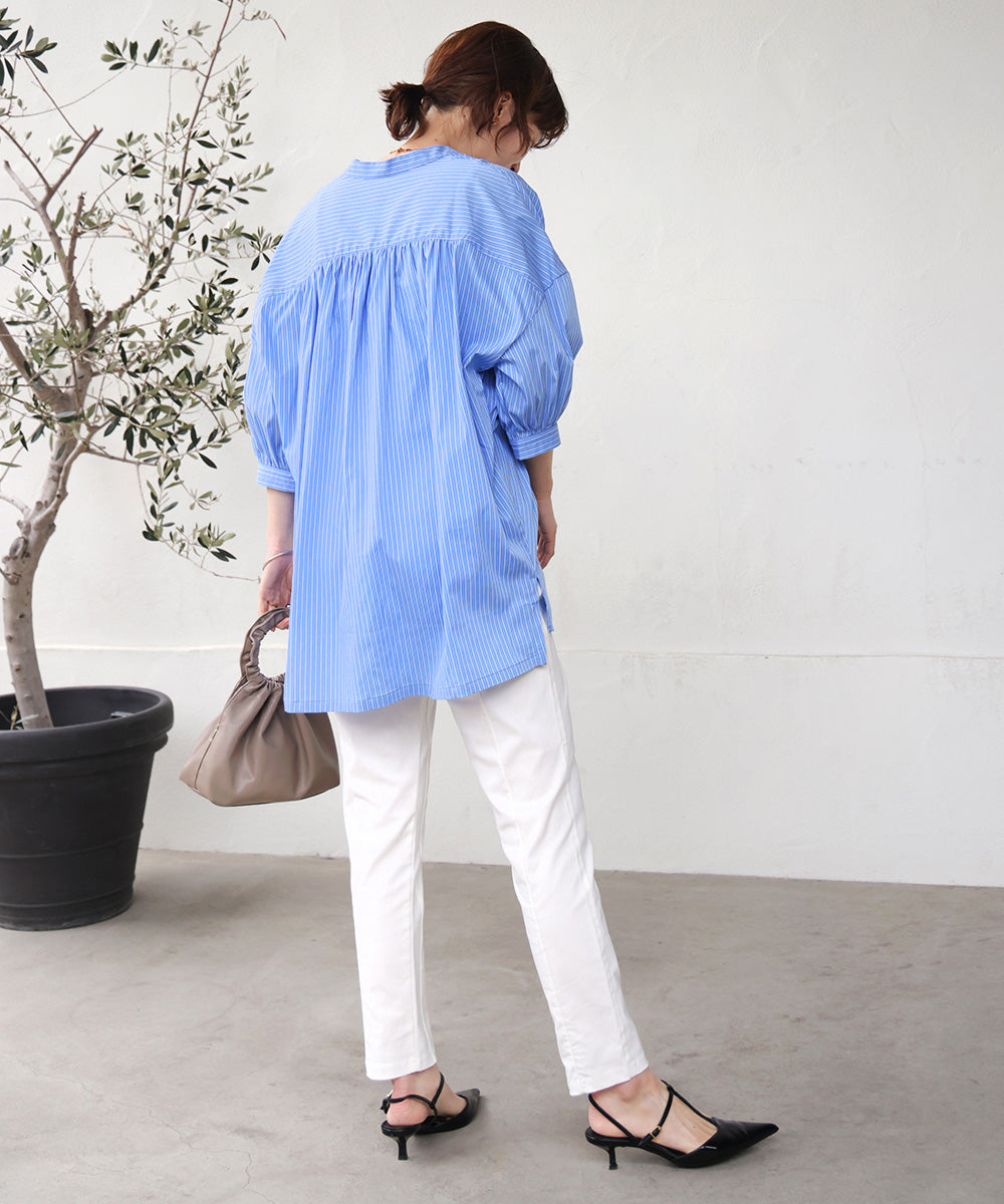 ギャザーボリュームチュニック［4/10発送予定］