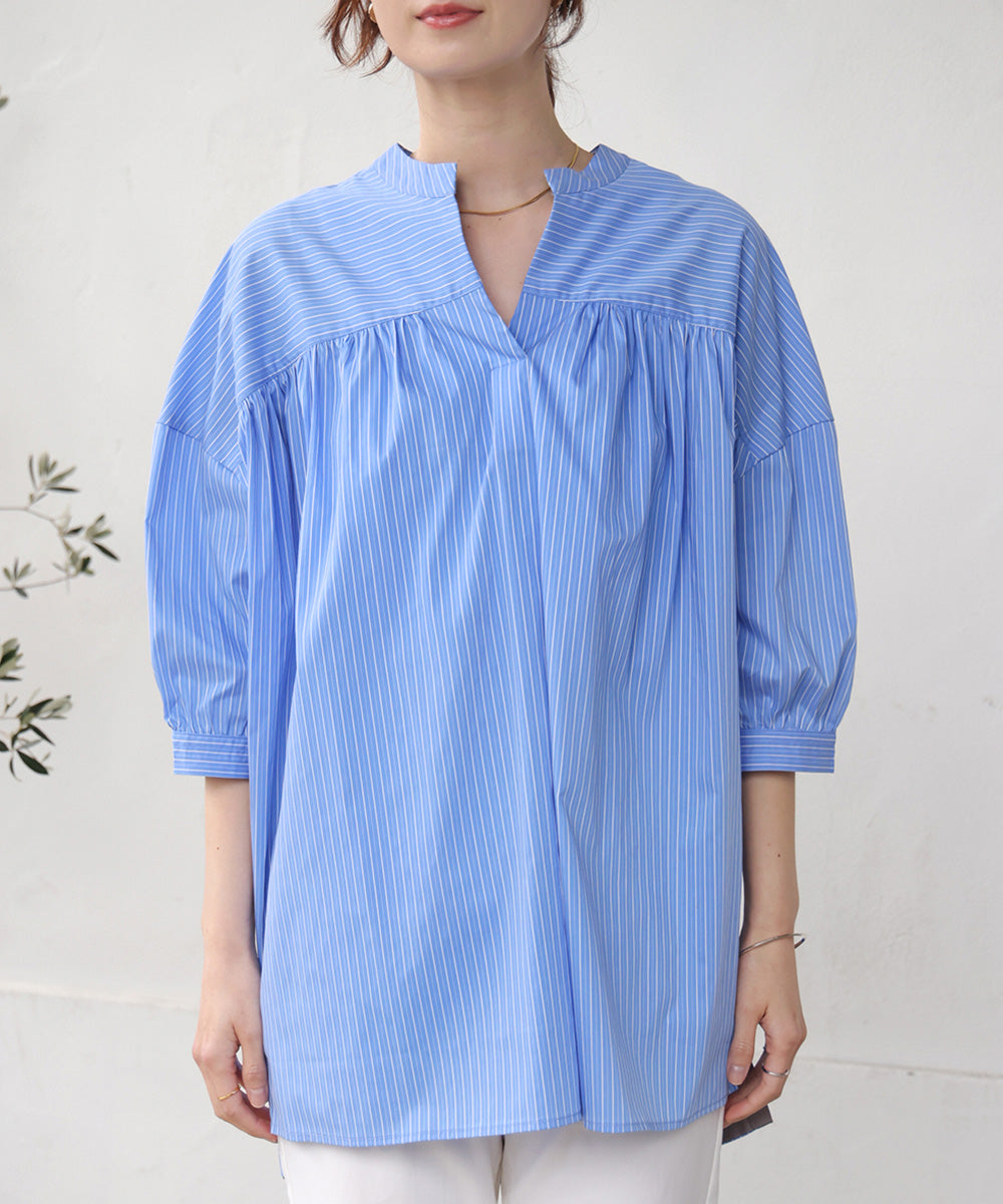 ギャザーボリュームチュニック［4/10発送予定］