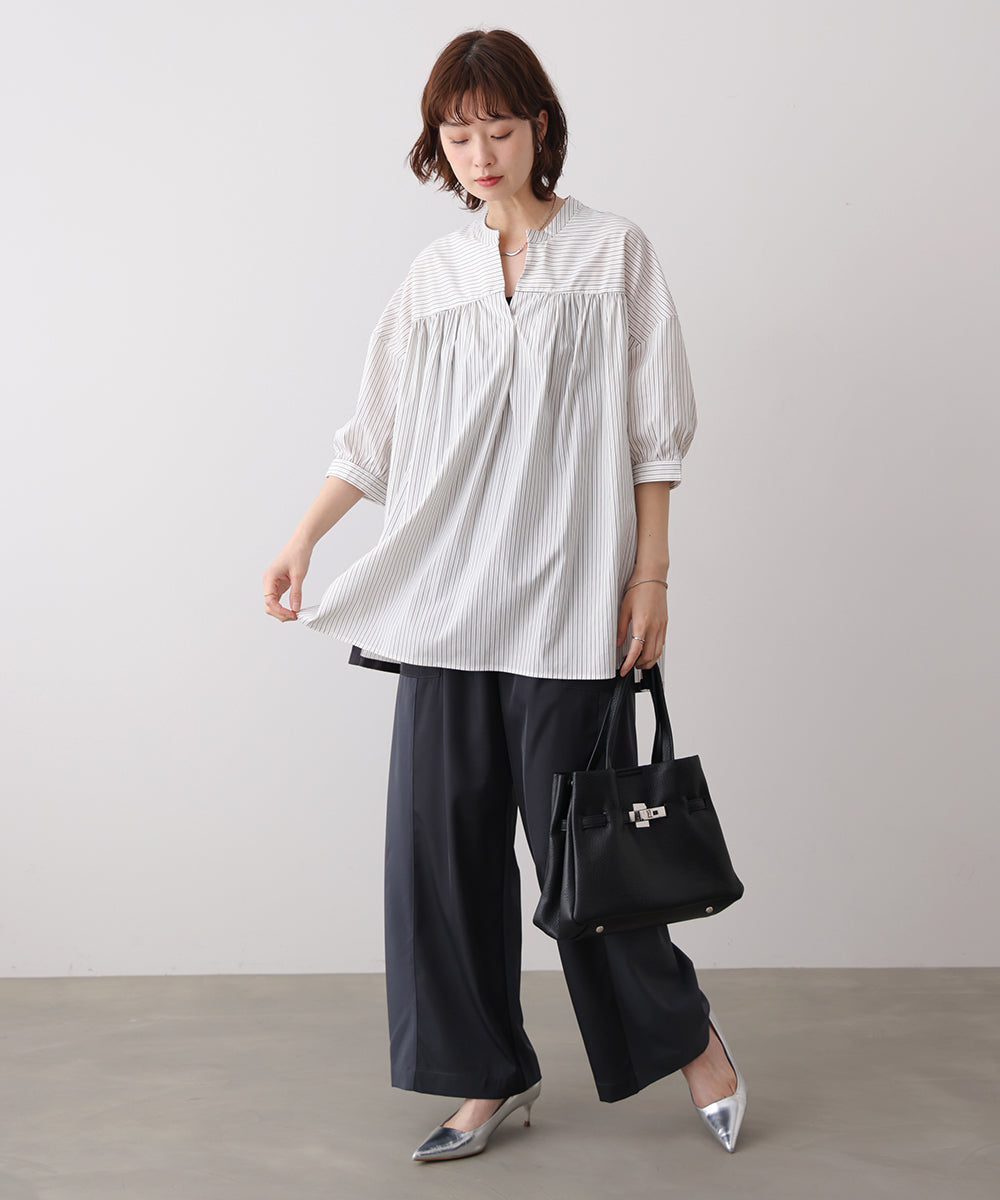 ギャザーボリュームチュニック［4/10発送予定］