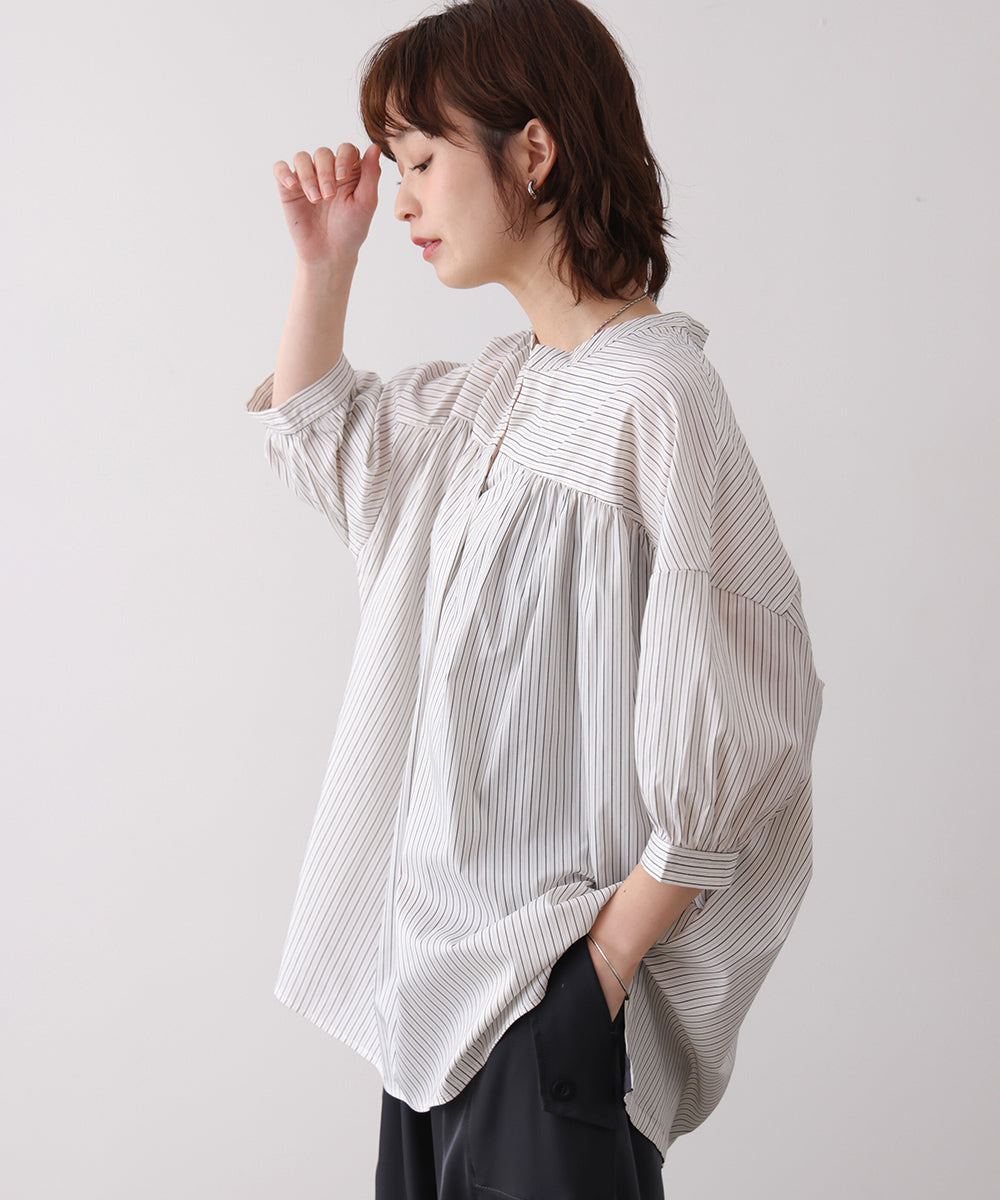 ギャザーボリュームチュニック［4/10発送予定］