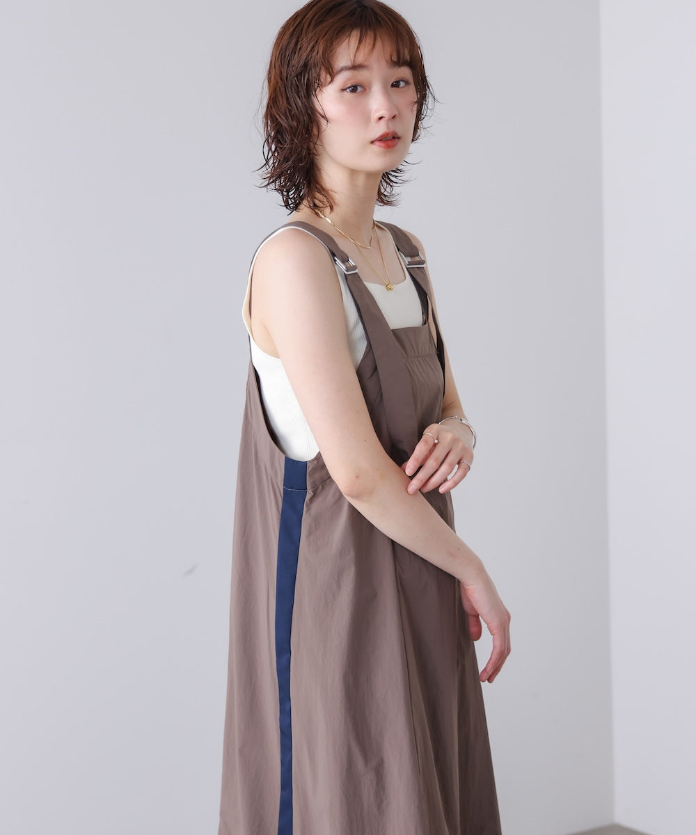 ライトタイプライター配色ワンピース