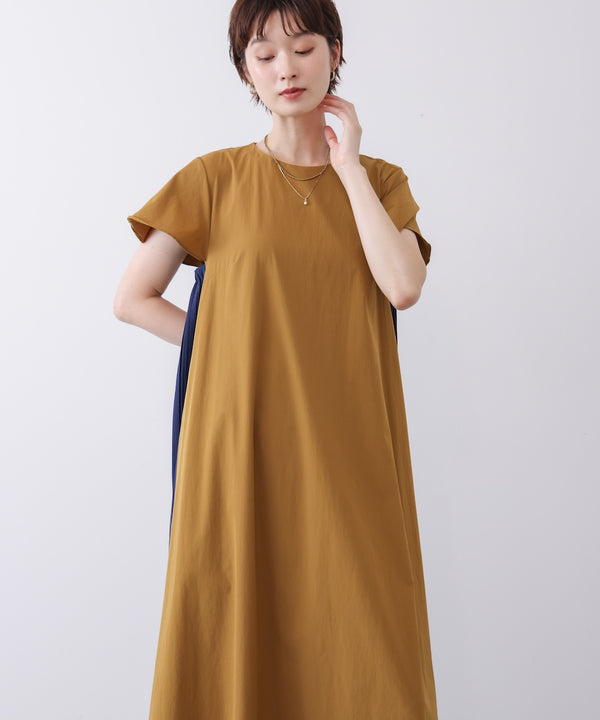 【接触冷感】脇プリーツワンピース［7/10発送予定］