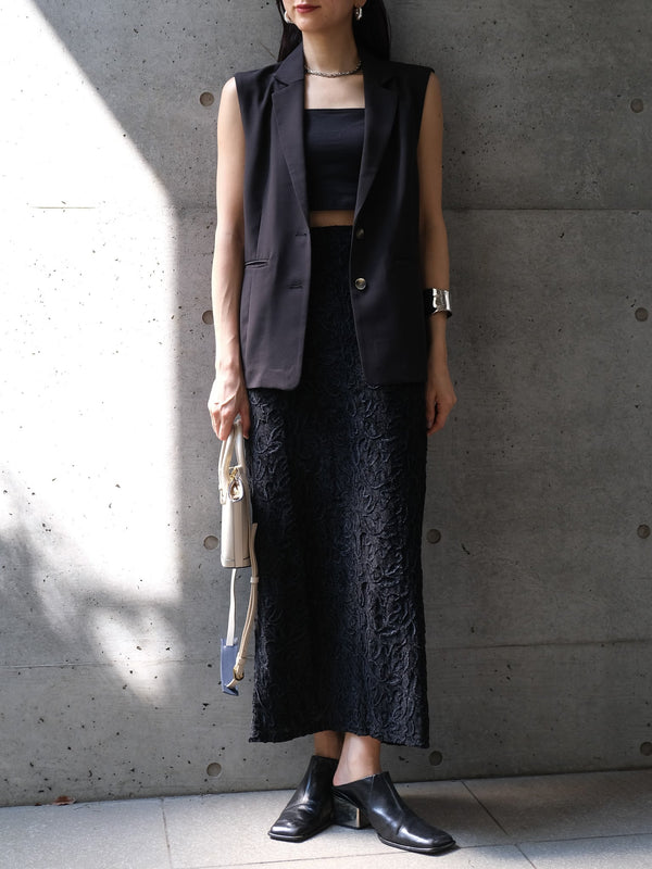 TULLE DOCKING GILET(ﾁｭｰﾙﾄﾞｯｷﾝｸﾞｼﾞﾚ)