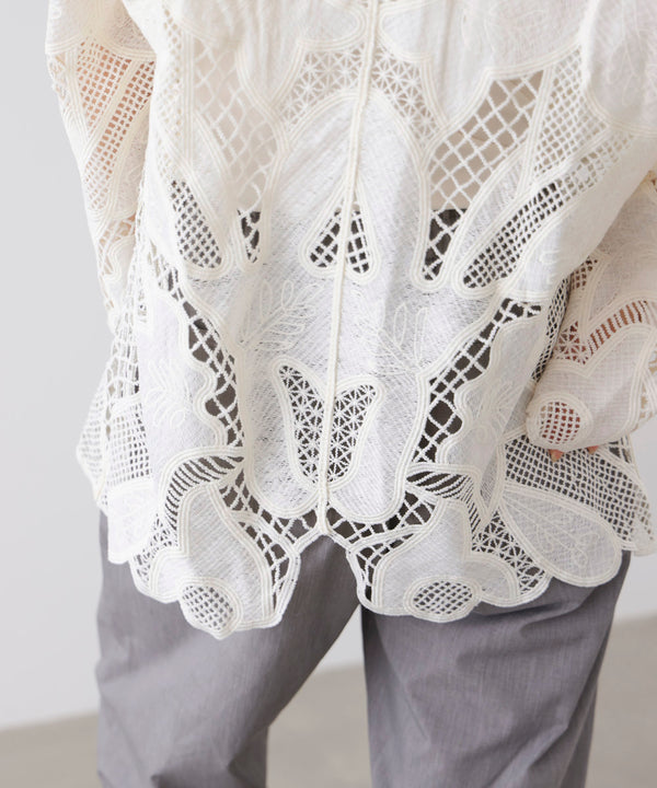 デザインレースカーディガン