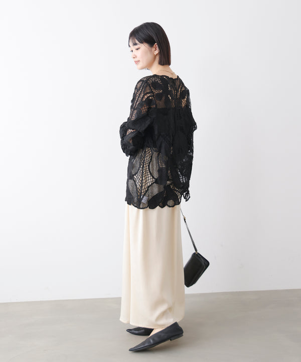 デザインレースカーディガン