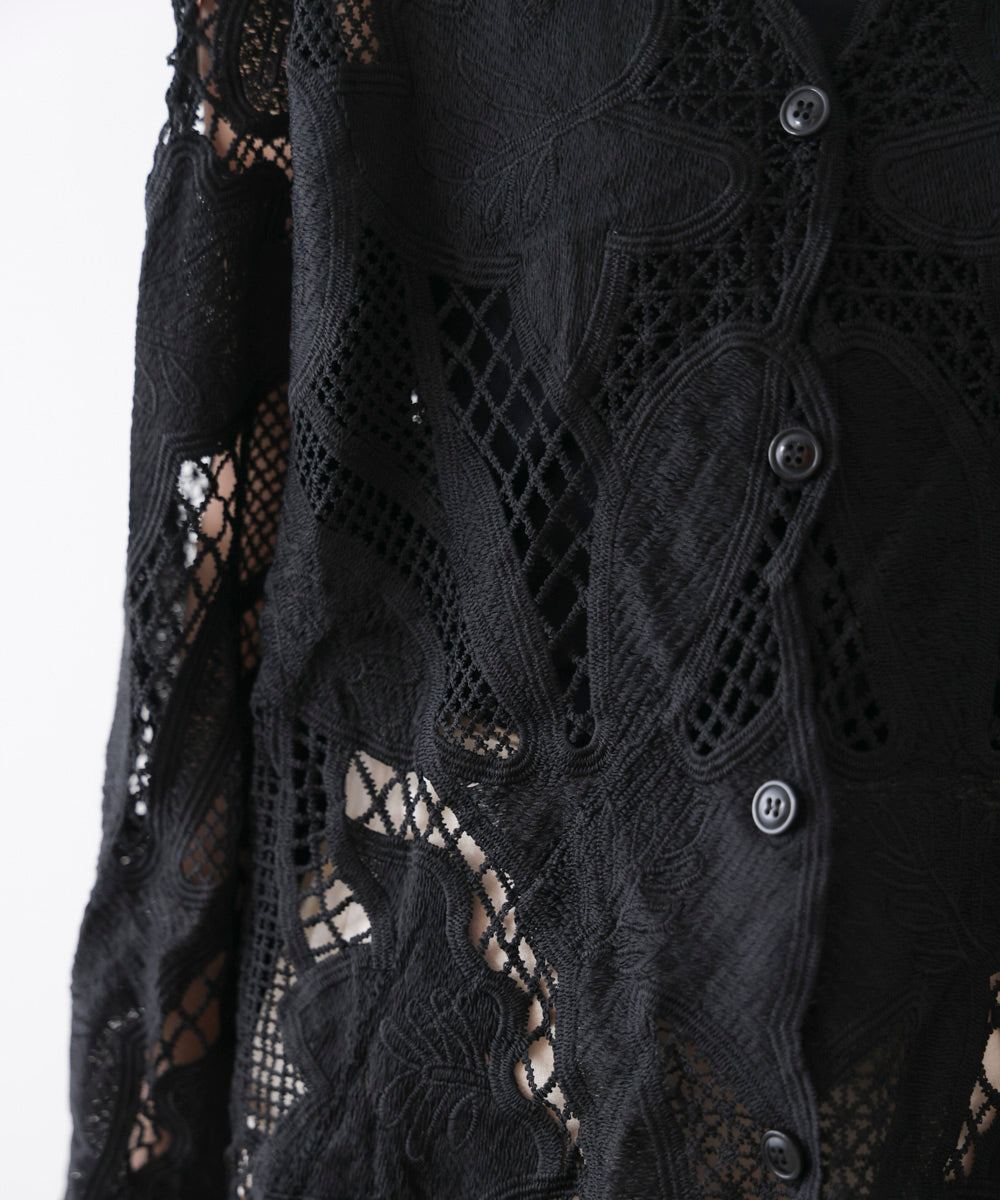 デザインレースカーディガン