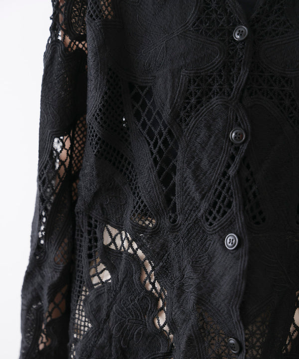 デザインレースカーディガン