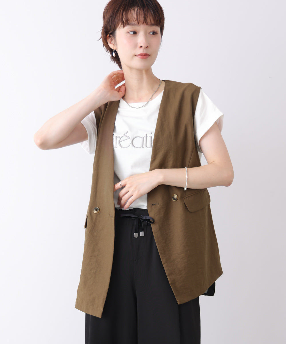 麻混サイドオープンジレ