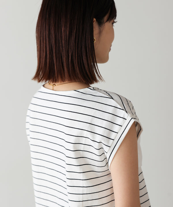 【WEB限定】リボンモチーフボーダーＴシャツ